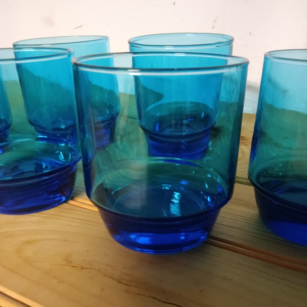 Vintage Turquoise blue glasses